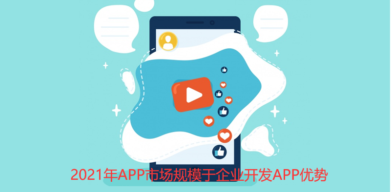 2021年APP市场规模于企业开发APP优势